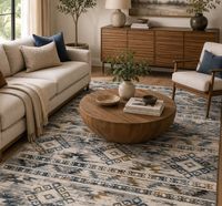 Shantelle Modern Blue and Grey Area Rug by Oriental Weavers 
