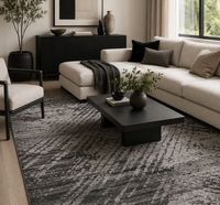 Shantelle Modern Black and Grey Area Rug From Oriental Weavers 